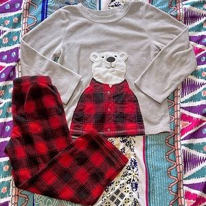 Carters 2 piece fleece pajamas 4T